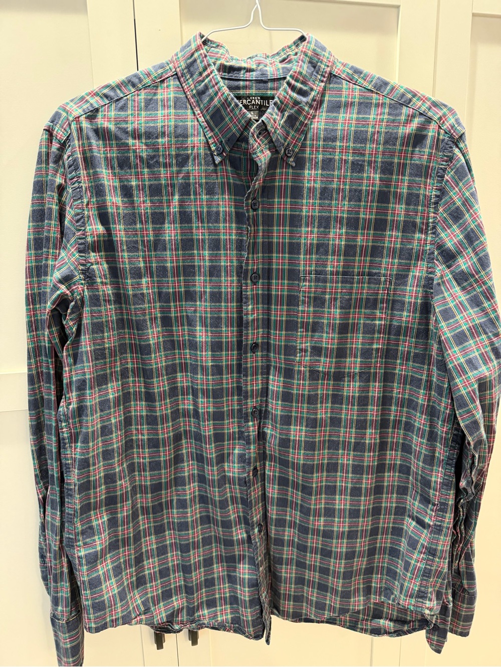 J. Crew Dark Green Plaid Button-Down Shirt - Men's